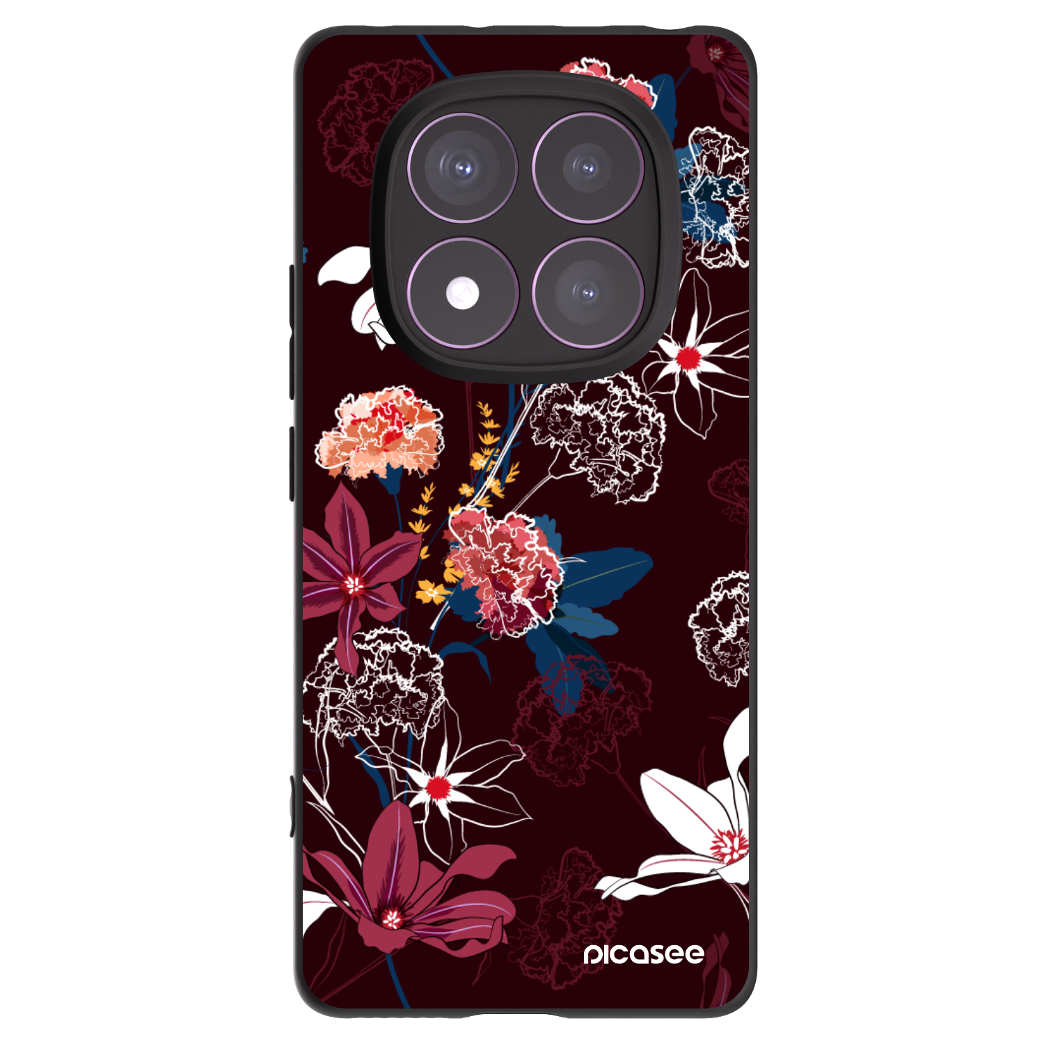 Picasee silikónový čierny obal pre Xiaomi Redmi Note 14 Pro 4G - Dark Meadow