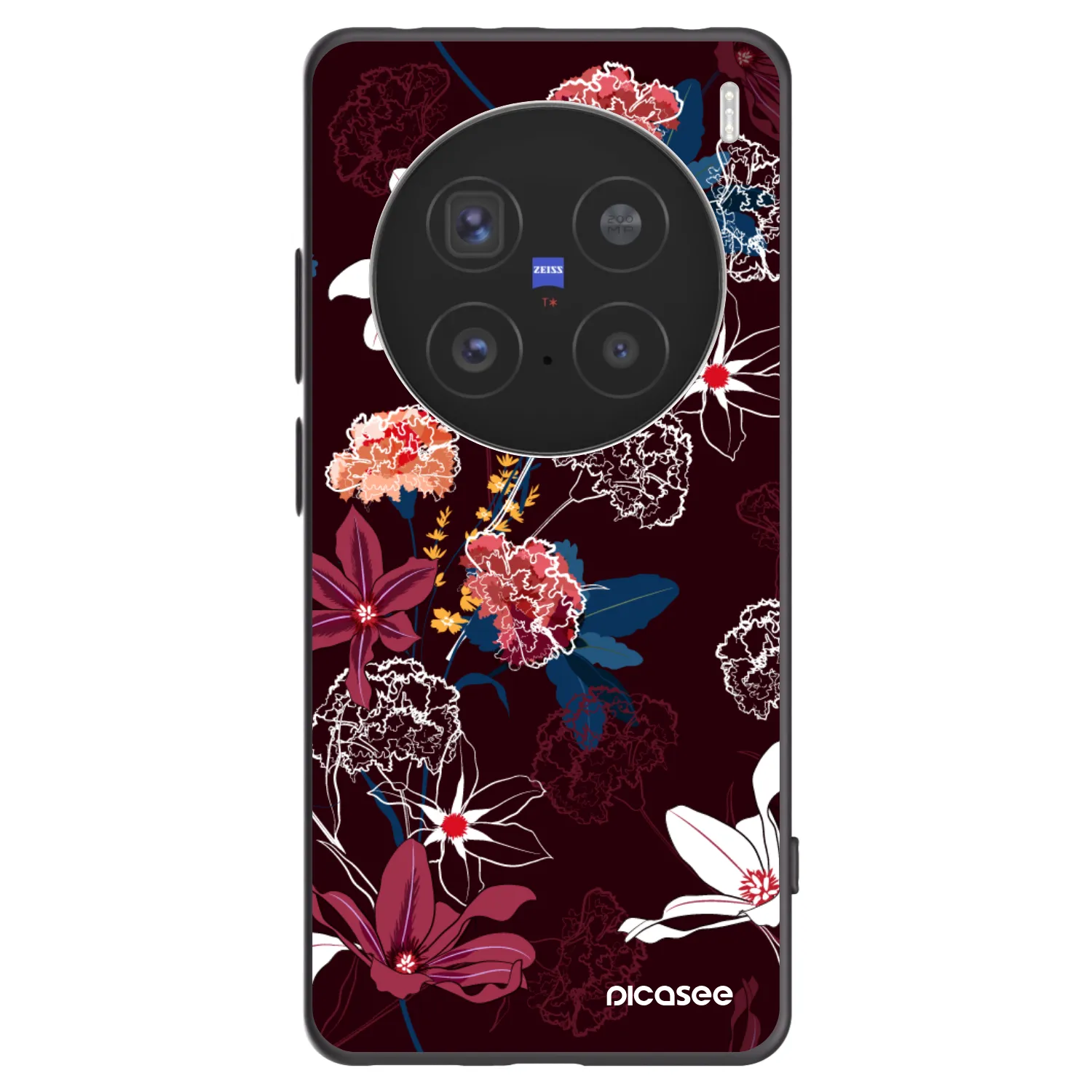 Picasee silikónový čierny obal pre Vivo X200 Pro - Dark Meadow