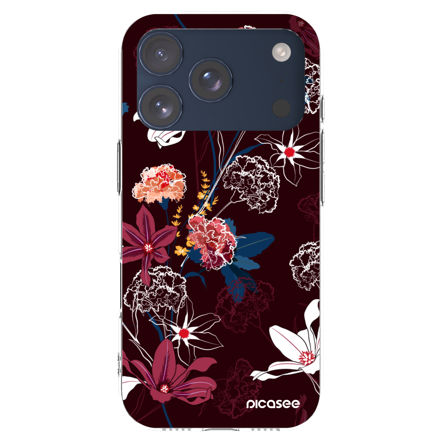Picasee silikónový prehľadný obal pre Apple iPhone 17 Pro - Dark Meadow