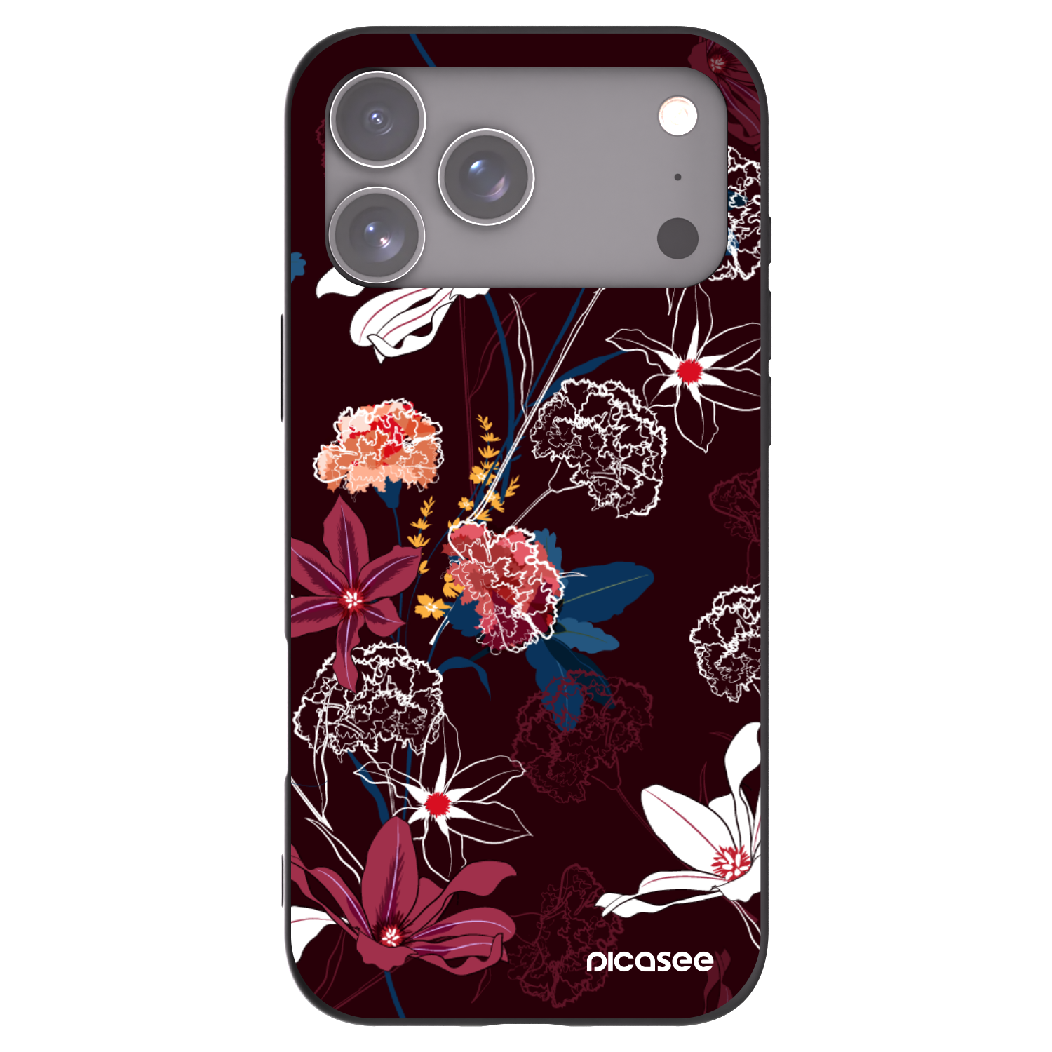Silikónový čierny obal pre Apple iPhone 17 Pro Max - Dark Meadow