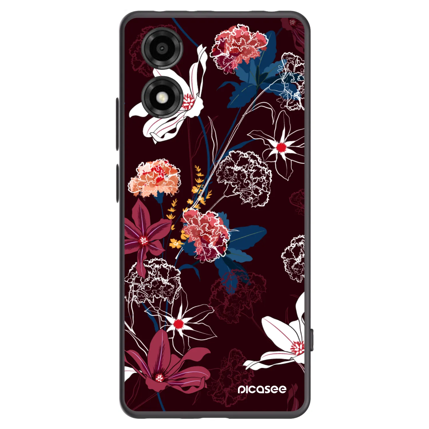 Picasee silikónový čierny obal pre Motorola Moto E14 - Dark Meadow