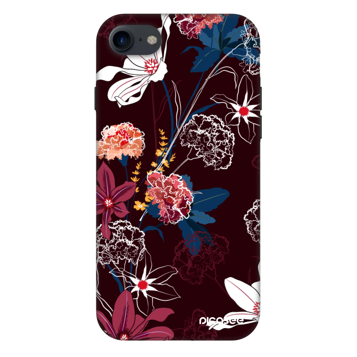 Picasee Fashion Case pre Apple iPhone SE 2020 - Dark Meadow