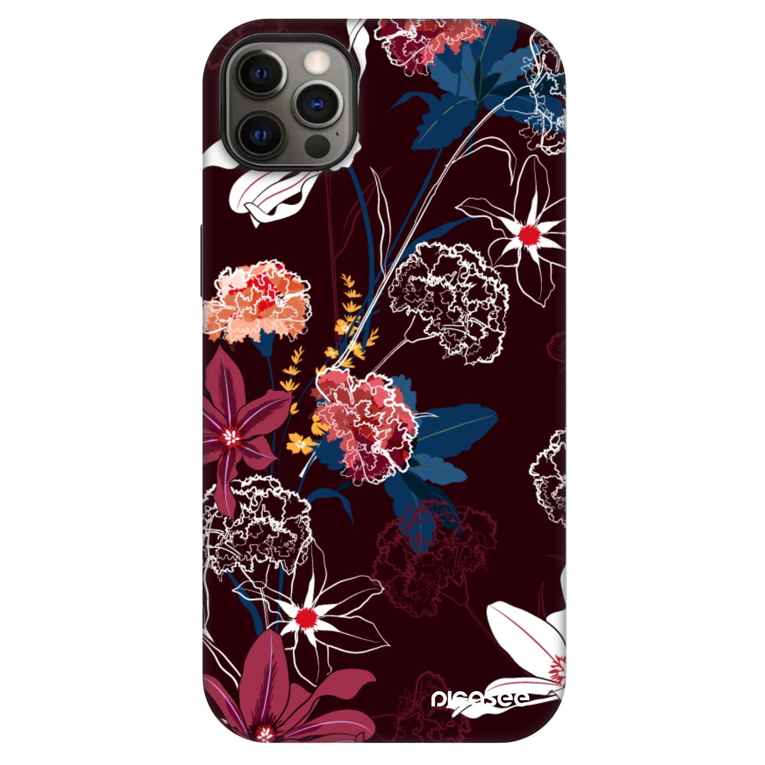 Picasee Fashion Case MagSafe pre Apple iPhone 12 Pro Max - Dark Meadow