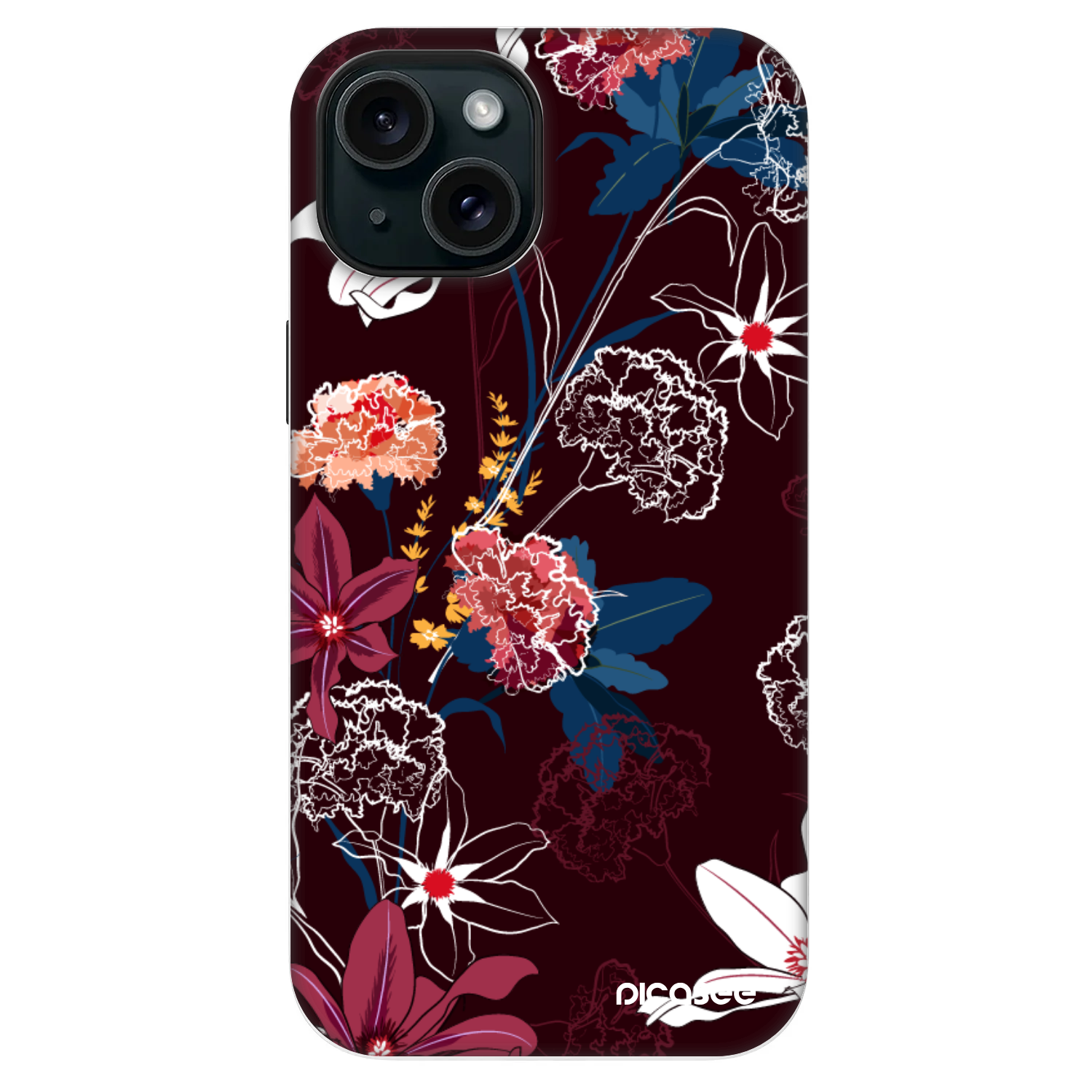 Picasee Fashion Case MagSafe pre Apple iPhone 13 - Dark Meadow