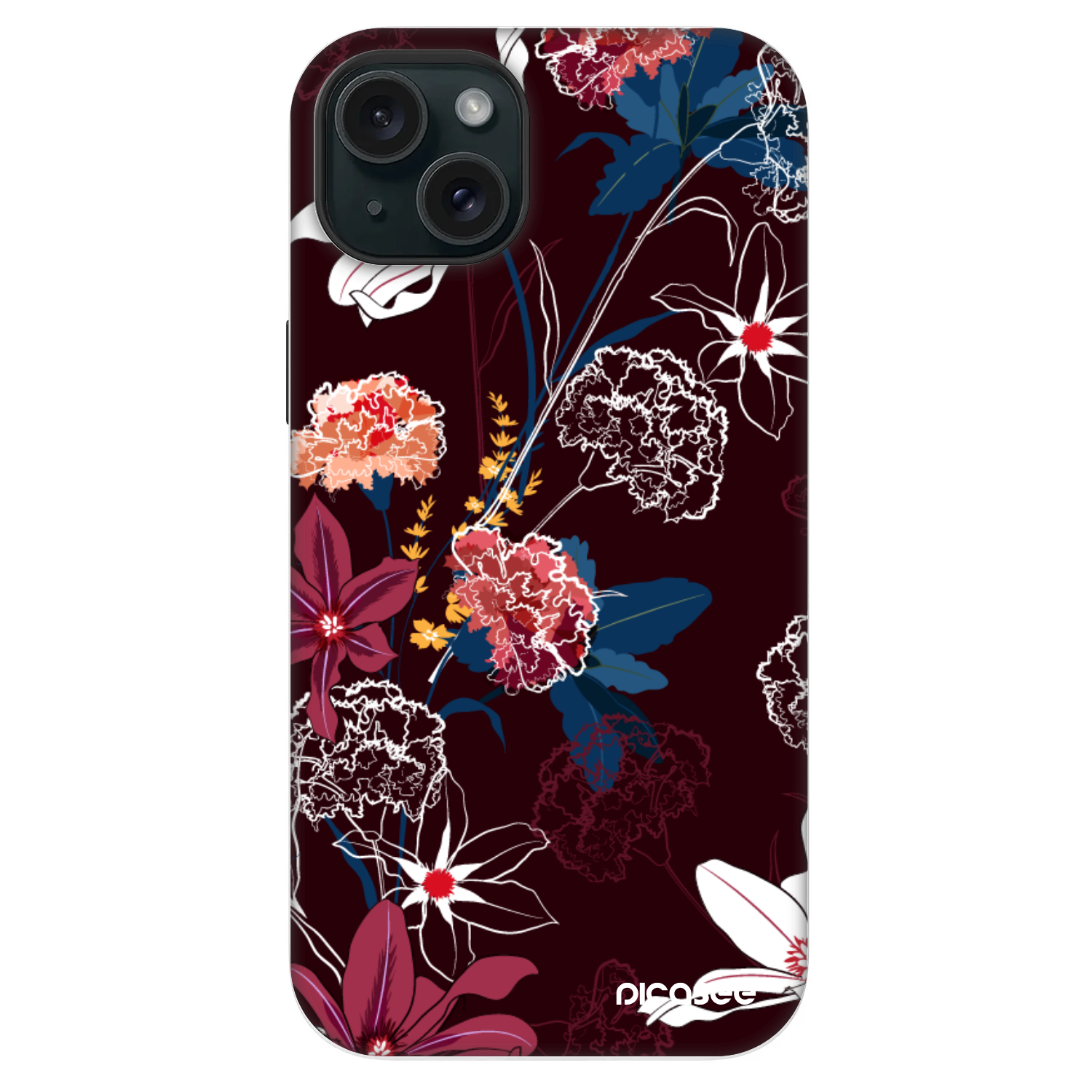 Picasee Fashion Case MagSafe pre Apple iPhone 14 Plus - Dark Meadow