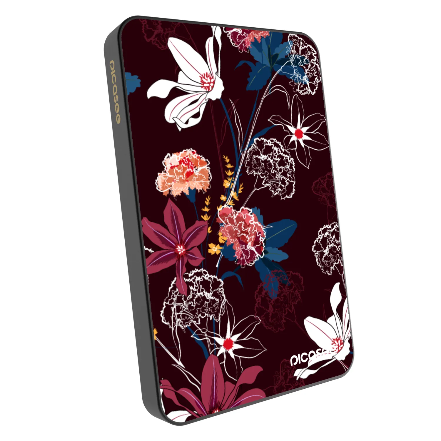 Picasee Powerbanka s MagSafe 5 000 mAh Šedá - Dark Meadow