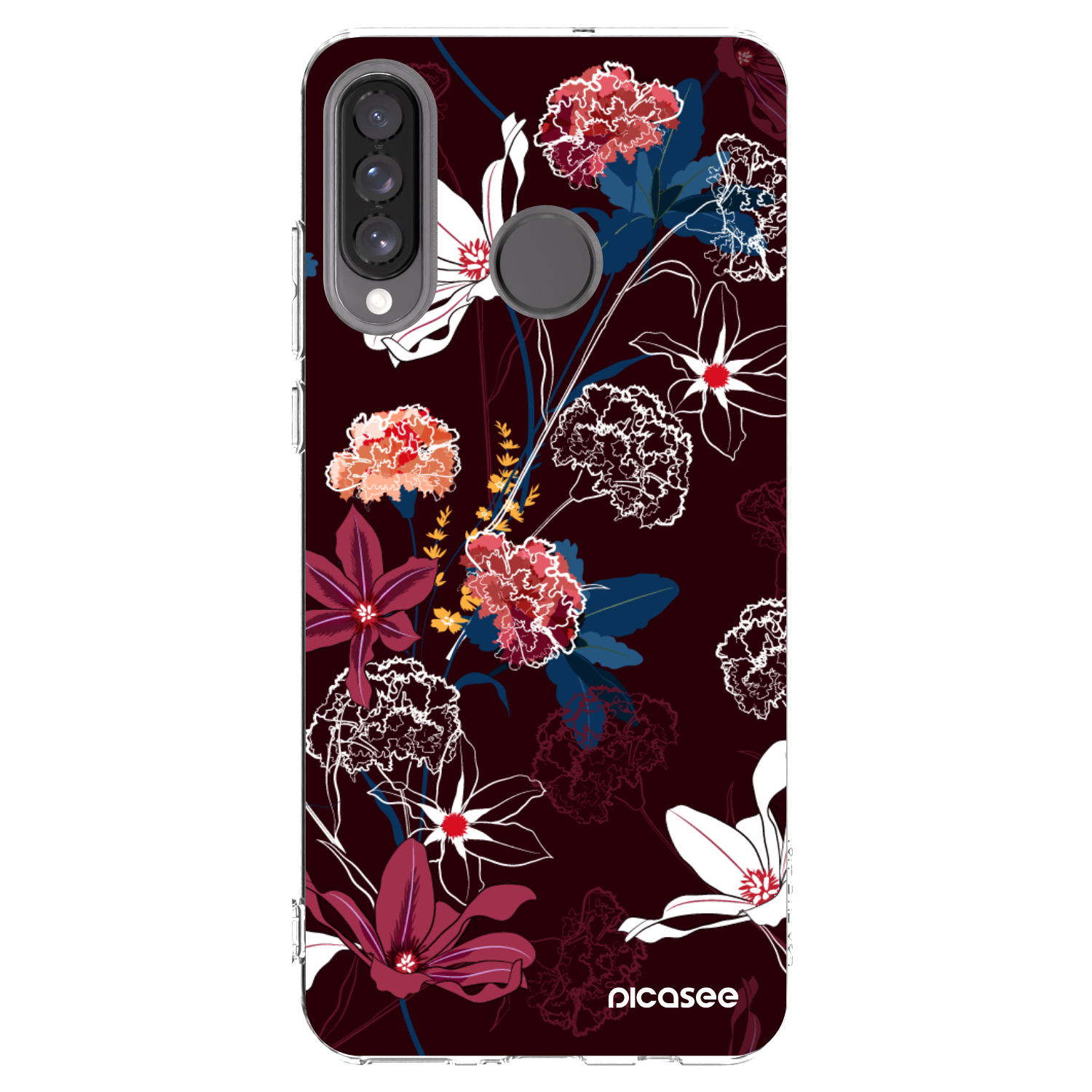 Picasee silikónový prehľadný obal pre Huawei P30 Lite - Dark Meadow