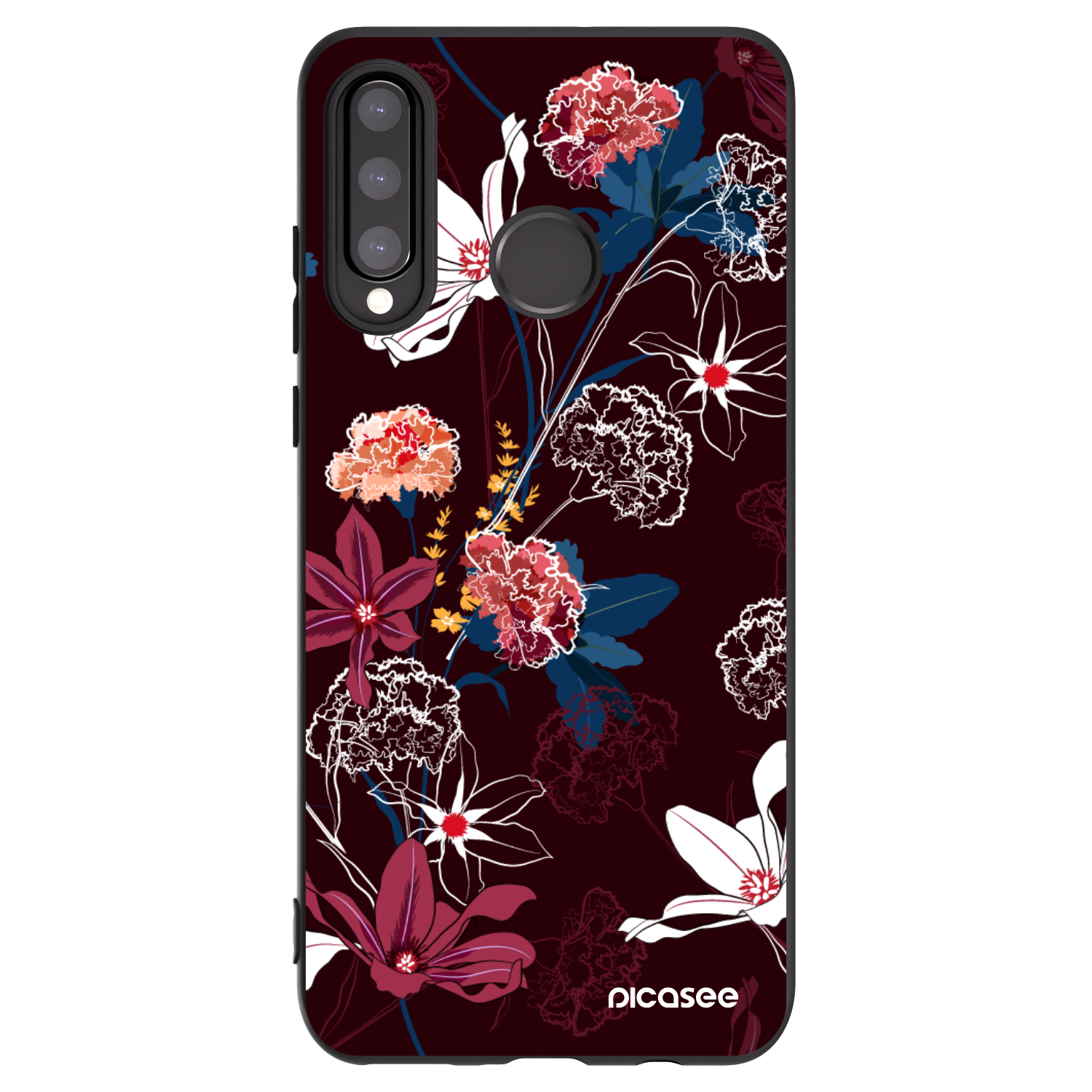 Picasee silikónový čierny obal pre Huawei P30 Lite - Dark Meadow