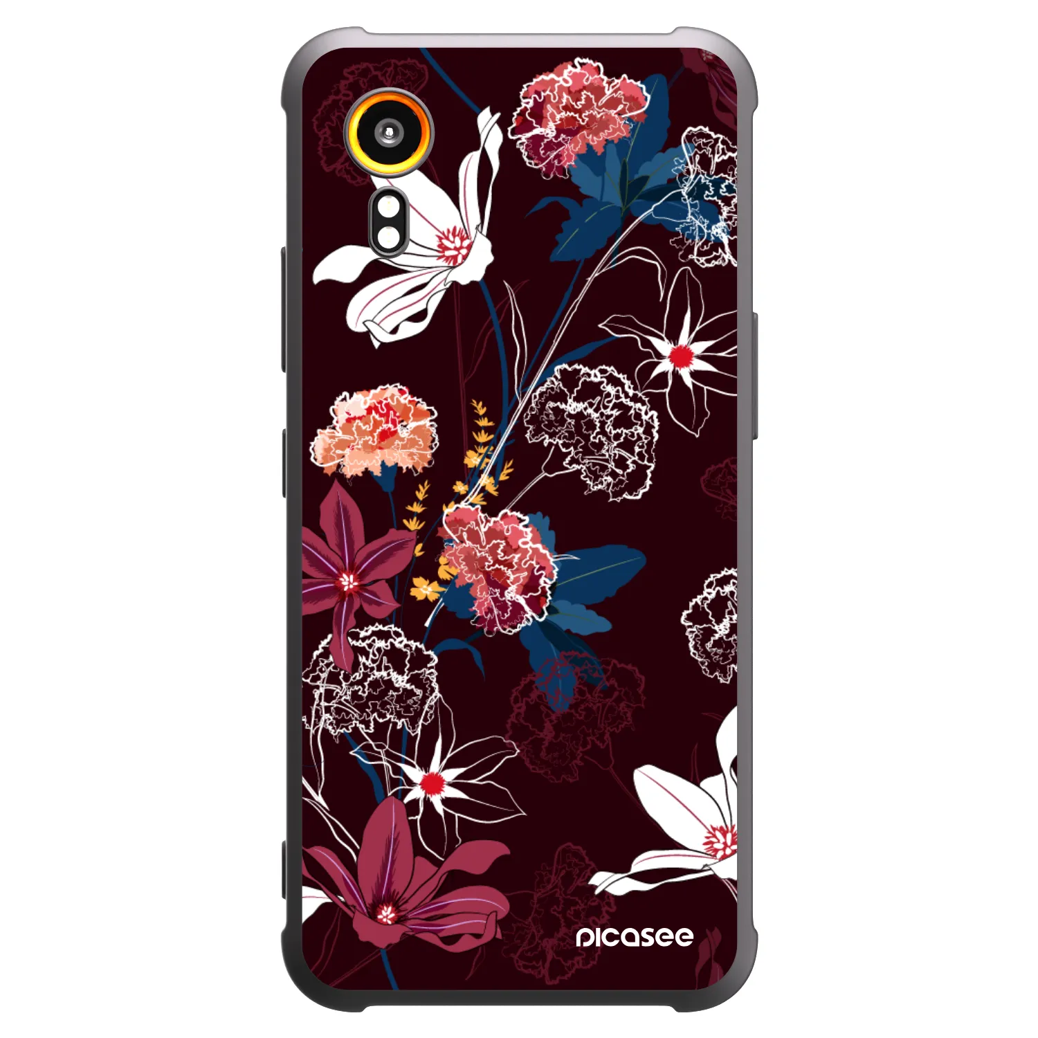 Picasee silikónový čierny obal pre Samsung Galaxy Xcover 7 - Dark Meadow