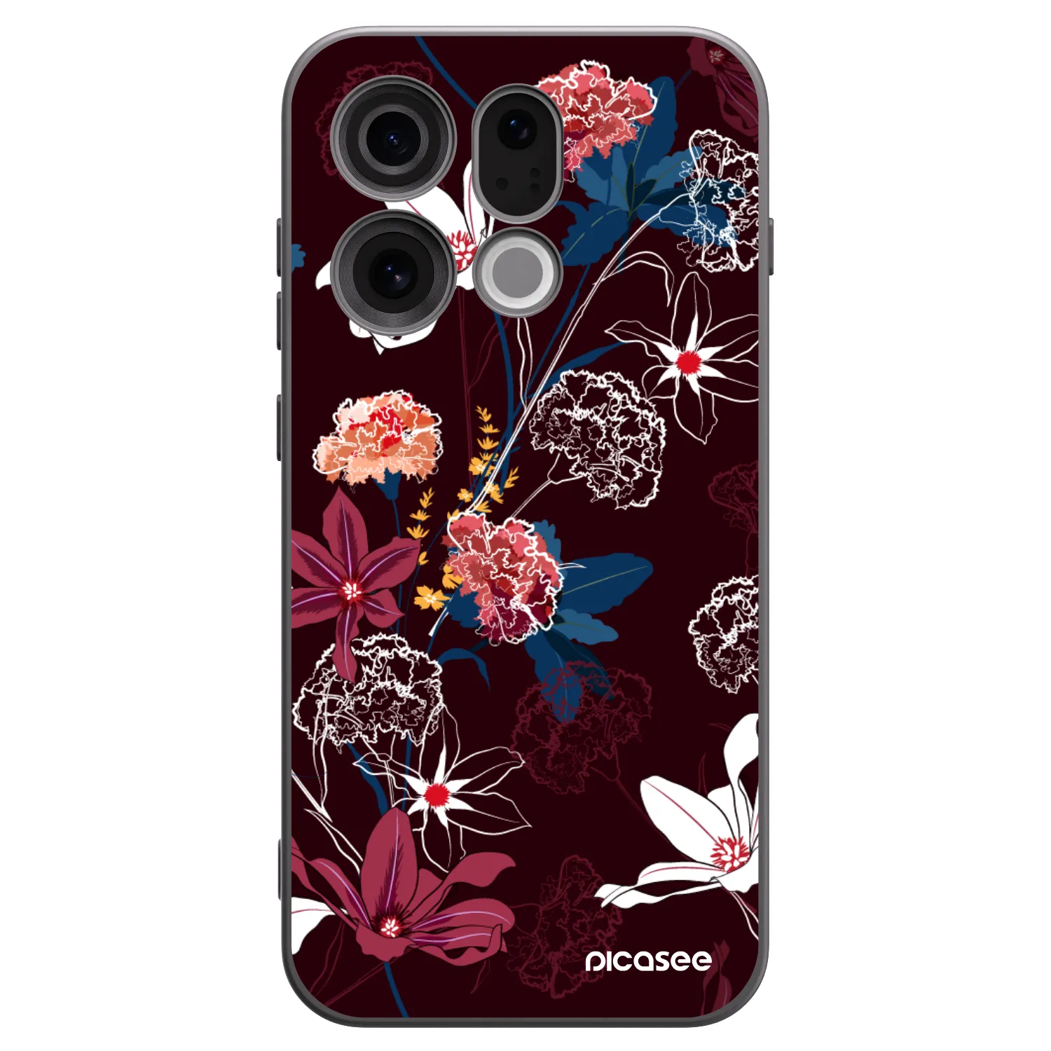 Picasee silikónový čierny obal pre OPPO Find X9 - Dark Meadow