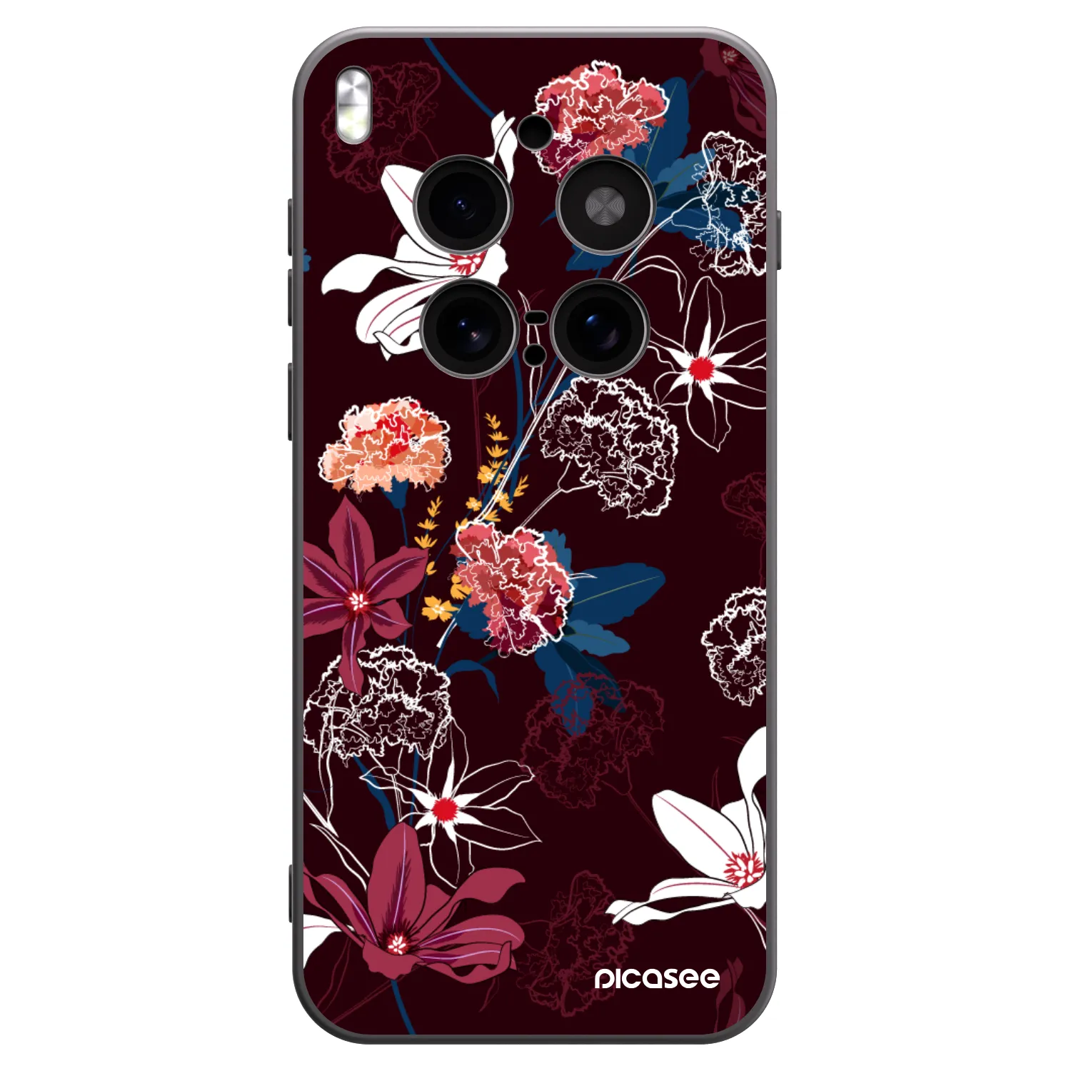 Picasee silikónový čierny obal pre Vivo X300 Pro - Dark Meadow