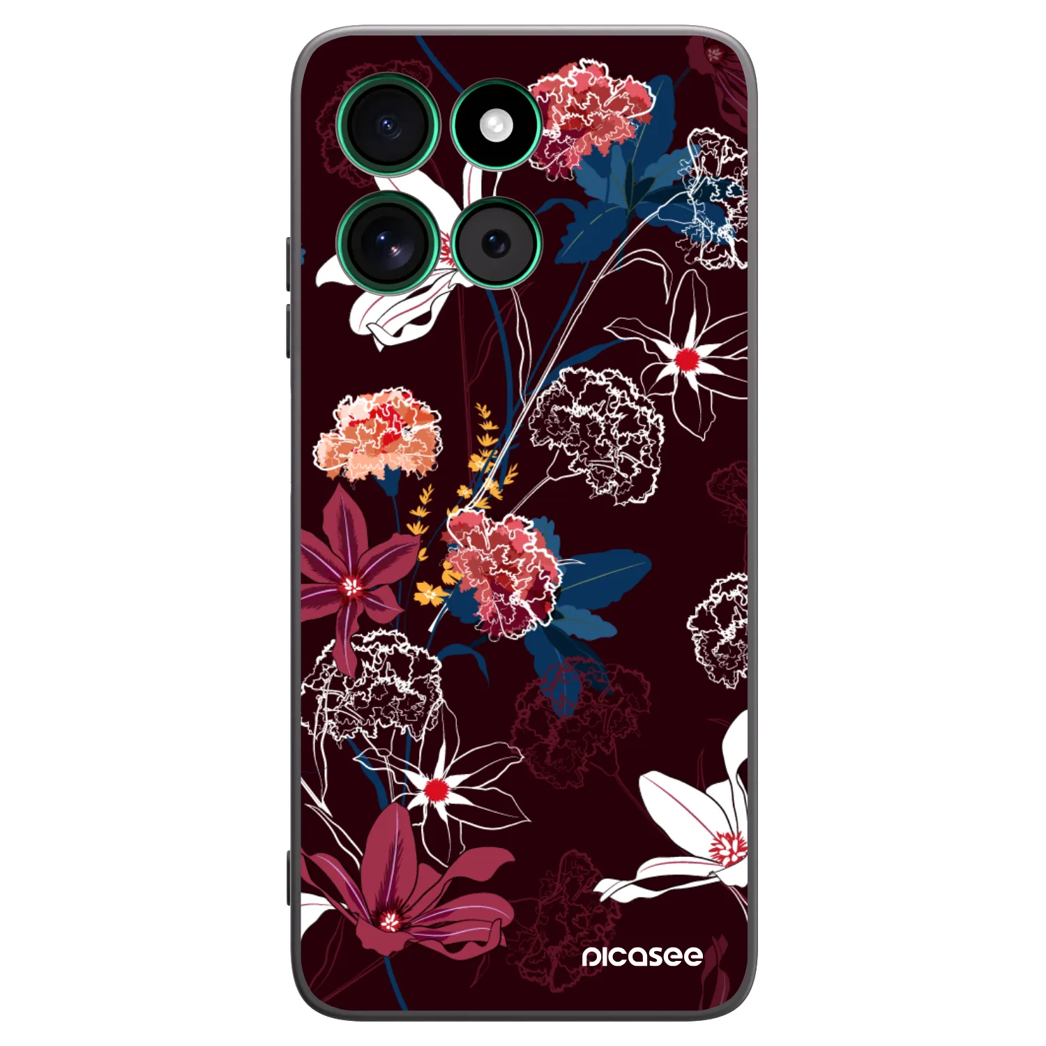 Picasee silikónový čierny obal pre Motorola Moto G57 Power - Dark Meadow