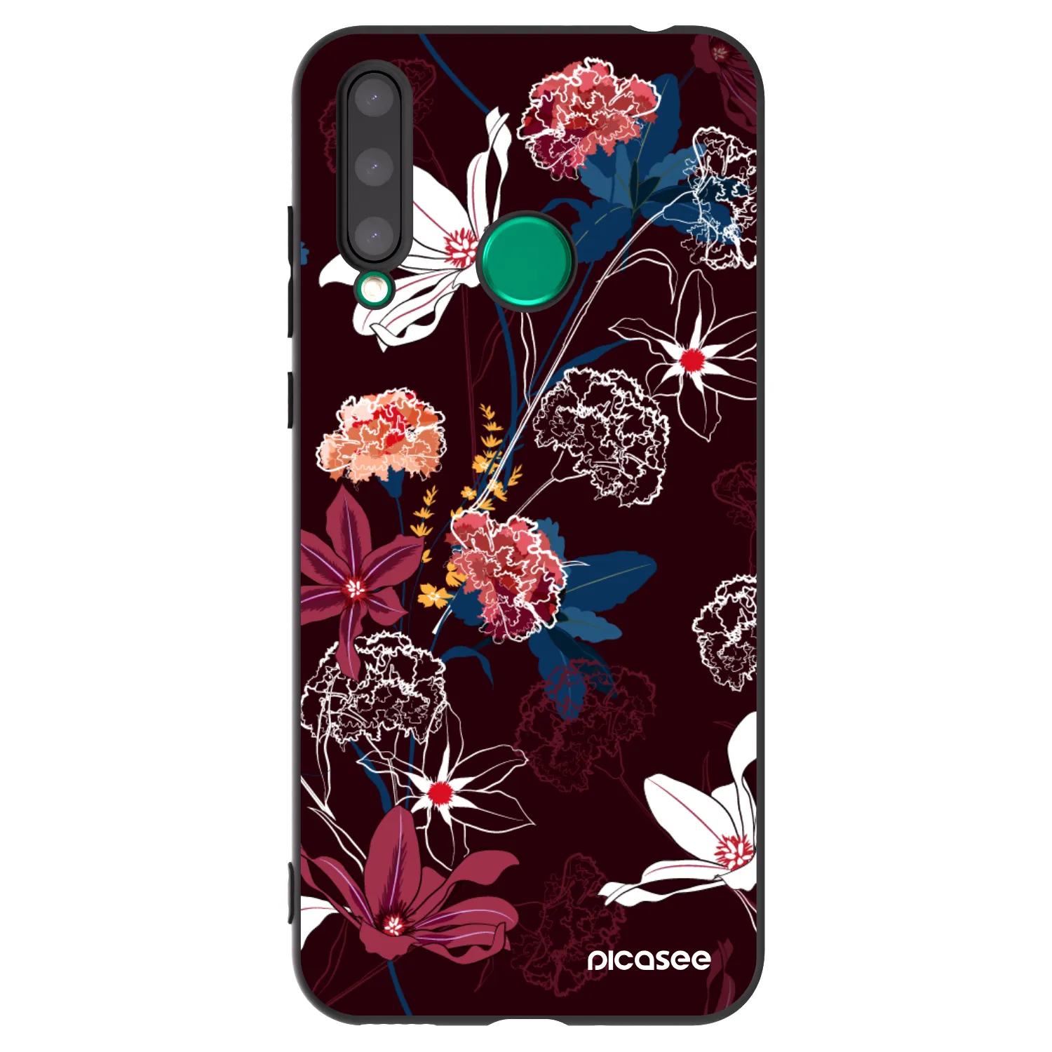 Picasee silikónový čierny obal pre Honor 20 Lite - Dark Meadow