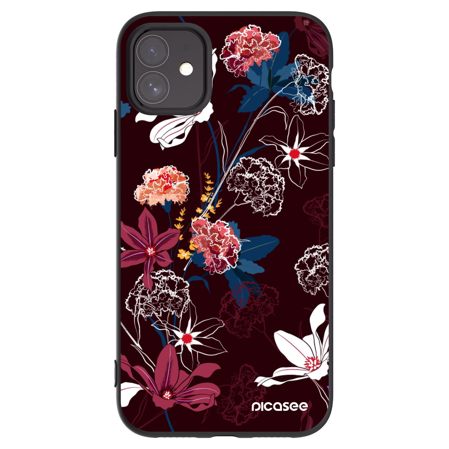 Picasee silikónový čierny obal pre Apple iPhone 11 - Dark Meadow