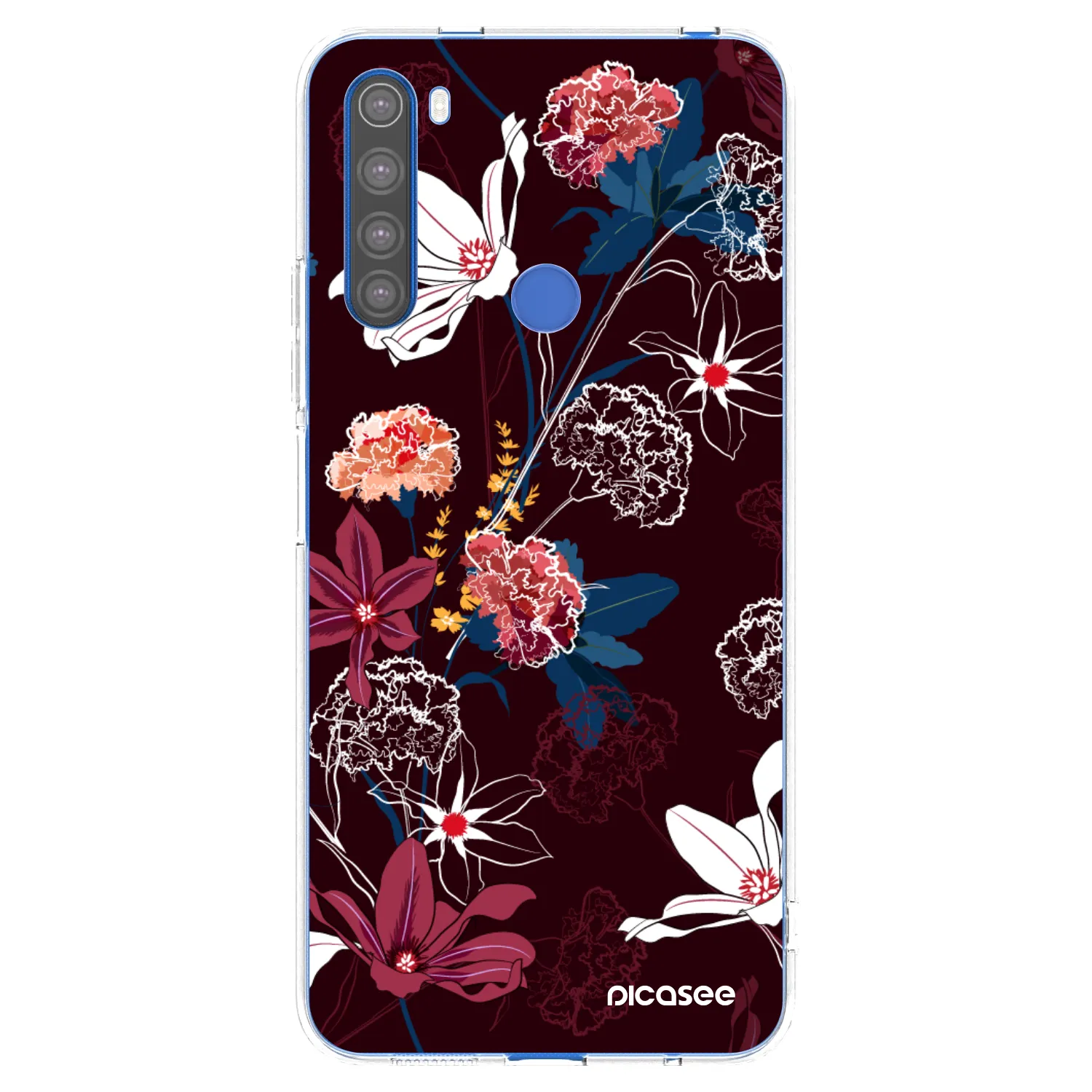 Silikónový prehľadný obal pre Xiaomi Redmi Note 8T - Dark Meadow