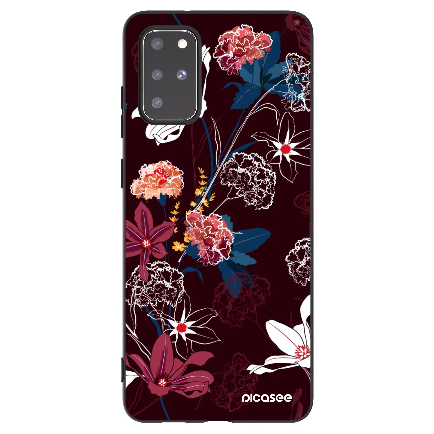 Picasee silikónový čierny obal pre Samsung Galaxy S20+ G985F - Dark Meadow