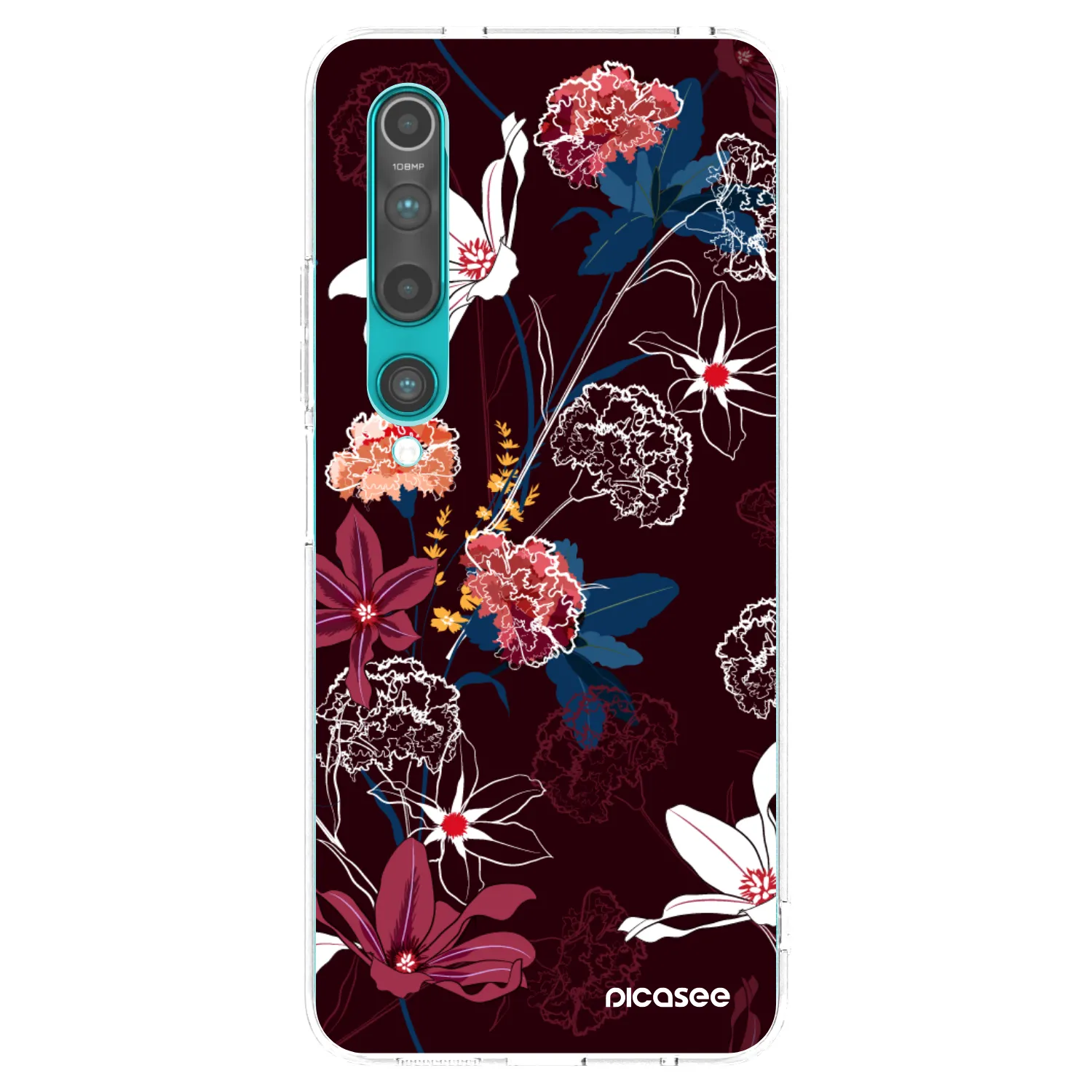 Picasee silikónový prehľadný obal pre Xiaomi Mi 10 - Dark Meadow