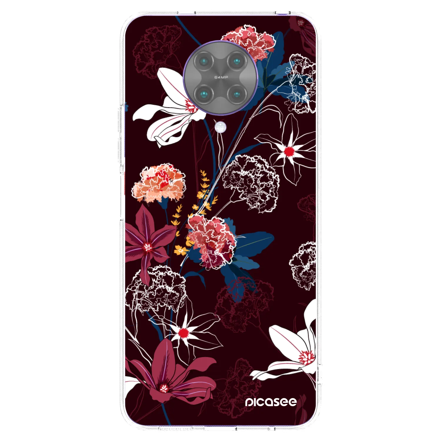 Silikónový prehľadný obal pre Xiaomi Poco F2 Pro - Dark Meadow