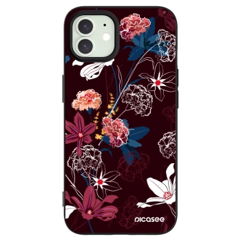 Picasee silikónový čierny obal pre Apple iPhone 12 - Dark Meadow