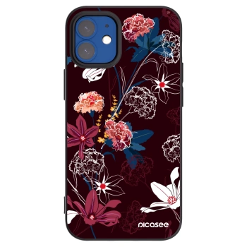 Picasee silikónový čierny obal pre Apple iPhone 12 mini - Dark Meadow