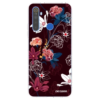 Picasee silikónový prehľadný obal pre Realme 5 - Dark Meadow