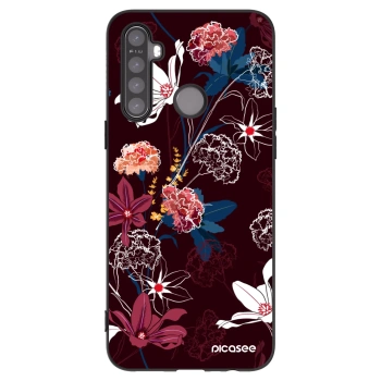 Picasee silikónový čierny obal pre Realme 5 - Dark Meadow