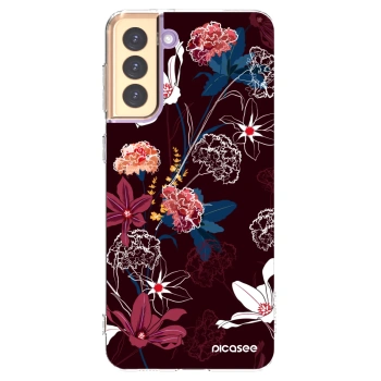 Picasee silikónový prehľadný obal pre Samsung Galaxy S21+ 5G G996F - Dark Meadow