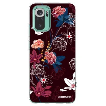 Picasee silikónový prehľadný obal pre Xiaomi Redmi Note 10 Pro - Dark Meadow