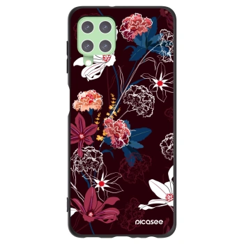Picasee silikónový čierny obal pre Samsung Galaxy A22 A225F 4G - Dark Meadow