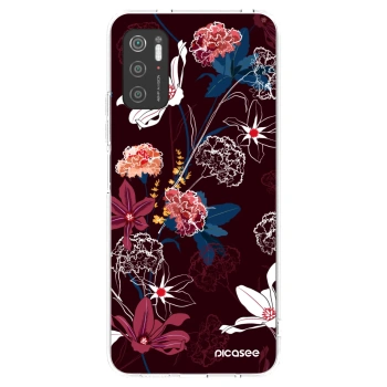 Picasee silikónový prehľadný obal pre Xiaomi Poco M3 Pro 5G - Dark Meadow