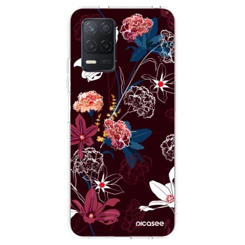 Picasee silikónový prehľadný obal pre Realme 8 5G - Dark Meadow