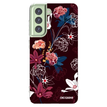 Picasee silikónový prehľadný obal pre Samsung Galaxy S21 FE 5G - Dark Meadow