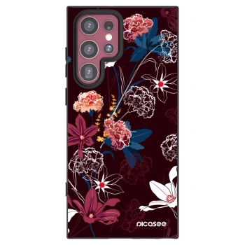 Picasee silikónový čierny obal pre Samsung Galaxy S22 Ultra 5G - Dark Meadow