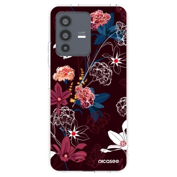 Picasee silikónový prehľadný obal pre Vivo V23 5G - Dark Meadow