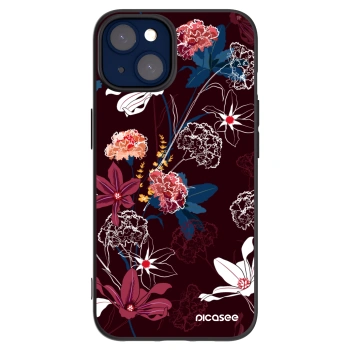 Picasee silikónový čierny obal pre Apple iPhone 14 - Dark Meadow