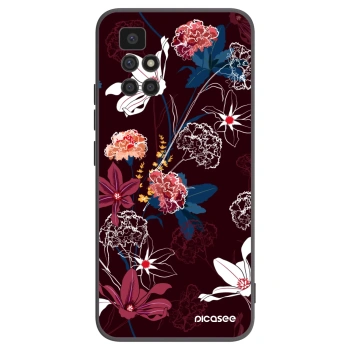 Picasee silikónový čierny obal pre Xiaomi Redmi 10 (2022) - Dark Meadow
