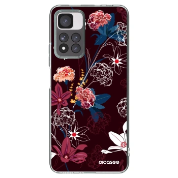 Picasee silikónový prehľadný obal pre Xiaomi Redmi Note 11 Pro+ 5G - Dark Meadow