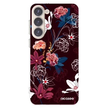 Picasee silikónový prehľadný obal pre Samsung Galaxy S23+ 5G - Dark Meadow