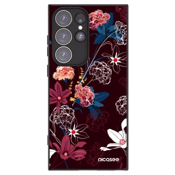 Picasee silikónový čierny obal pre Samsung Galaxy S23 Ultra 5G - Dark Meadow