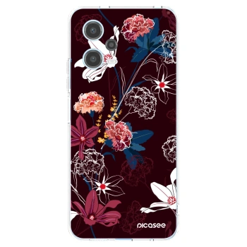 Picasee silikónový prehľadný obal pre Xiaomi Redmi Note 12 5G - Dark Meadow