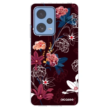 Picasee silikónový prehľadný obal pre Xiaomi Redmi Note 12 Pro 5G - Dark Meadow
