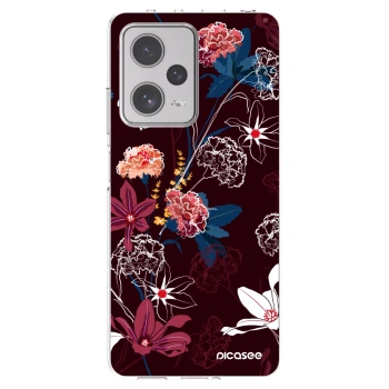 Picasee silikónový prehľadný obal pre Xiaomi Redmi Note 12 Pro+ 5G - Dark Meadow