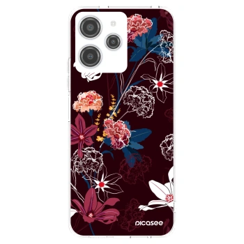 Picasee silikónový prehľadný obal pre Xiaomi Redmi 12 4G - Dark Meadow