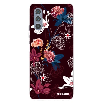 Picasee silikónový prehľadný obal pre Motorola Moto G62 - Dark Meadow