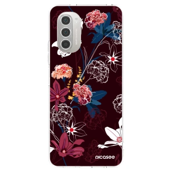 Picasee silikónový prehľadný obal pre Motorola Moto G51 - Dark Meadow