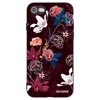Picasee silikónový čierny obal pre Apple iPhone 7 - Dark Meadow