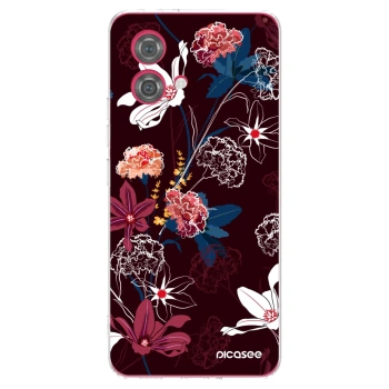 Picasee silikónový prehľadný obal pre Motorola Moto G84 5G - Dark Meadow