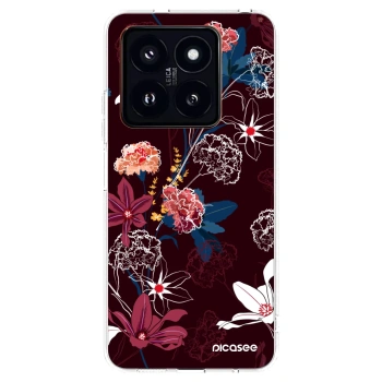 Picasee silikónový prehľadný obal pre Xiaomi 14 Pro - Dark Meadow