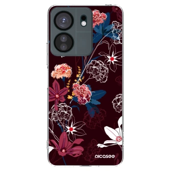 Picasee silikónový prehľadný obal pre Xiaomi Redmi 13C 4G - Dark Meadow