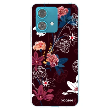 Picasee silikónový prehľadný obal pre Motorola Edge 40 Neo - Dark Meadow